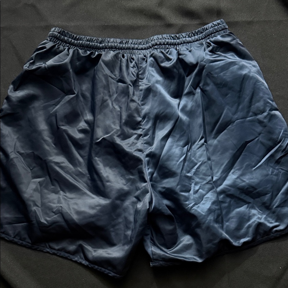 Darc Sport Navy Athletic Shorts with White Accents - Picture 2 of 2